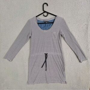 ARMANI EXCHANGE WOMENS TUNIC/DRESS BLUE AND WHITE STRIPES SIZE SP
